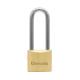 Brass Padlock Medium 30 mm (Long Shackle) with brass cylinder and hardened steel shackle